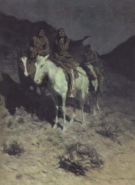 Indian Scouts at Evening (mk43)